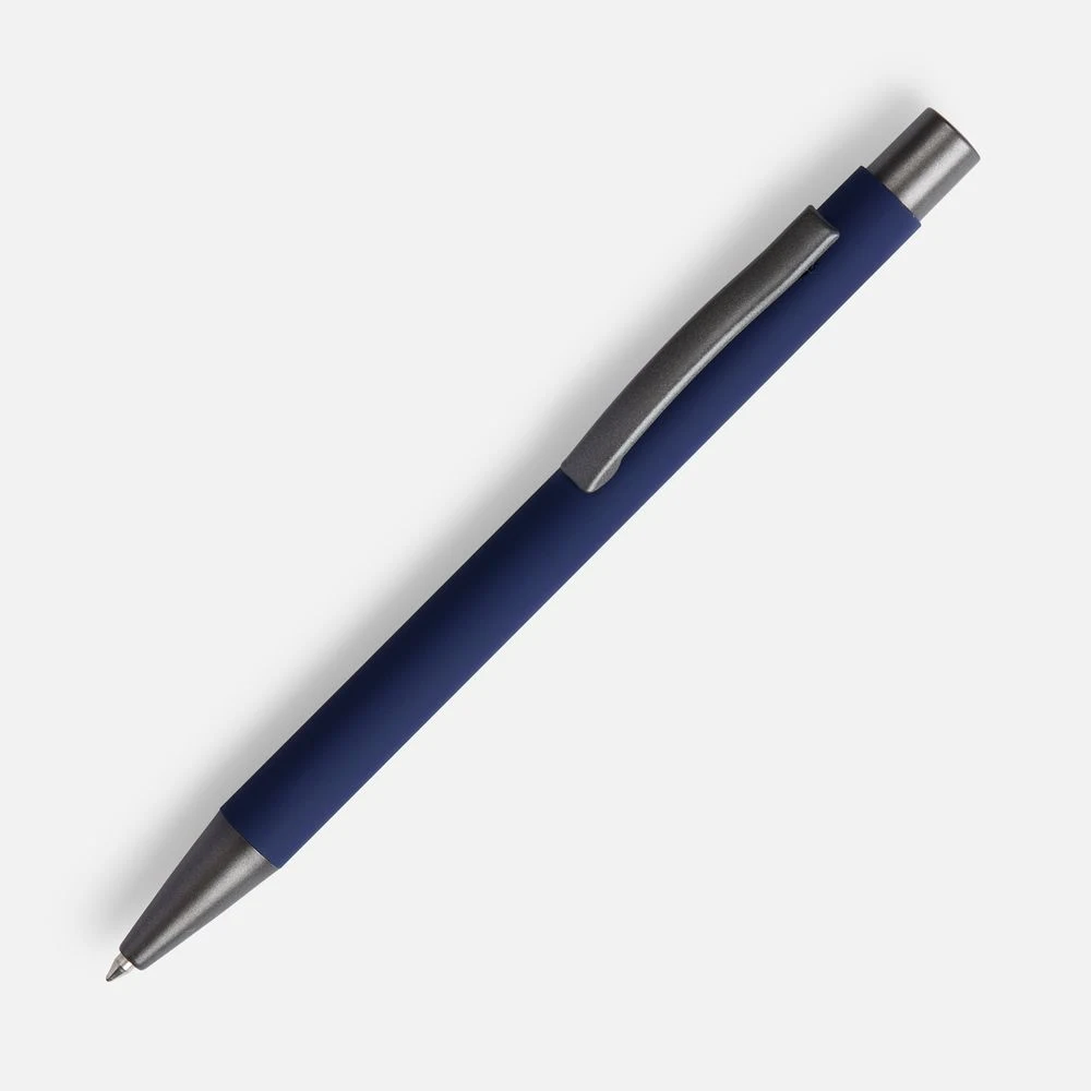 Ручка шариковая Atento Soft Touch, темно-синяя