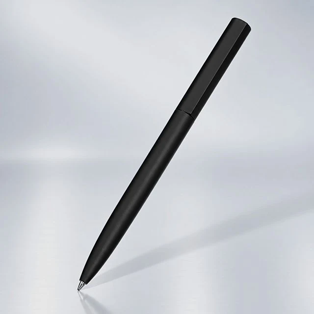 Шариковая металлическая ручка "Minimalist" софт-тач, черный (Р)