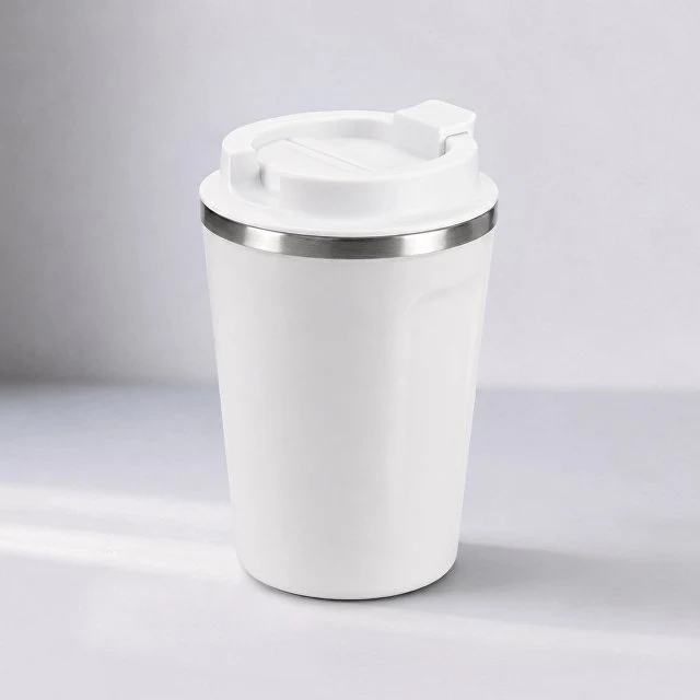 Термокружка CAFe COMPACT, 380 мл, белый