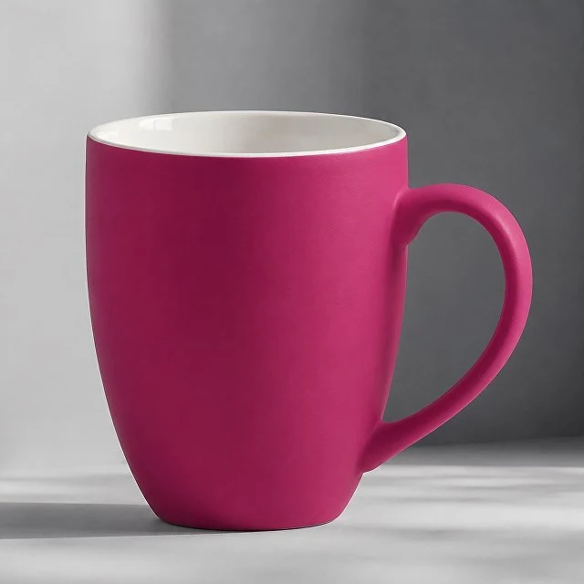 Кружка с покрытием soft-touch “Tulip Gum”, фуксия