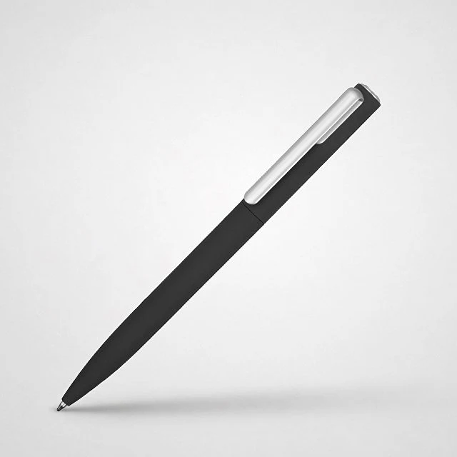 Ручка шариковая пластиковая "Bon" с покрытием soft touch, черный