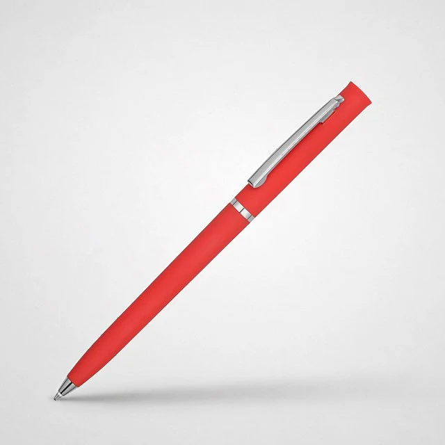 Ручка шариковая "Navi" soft-touch, красный