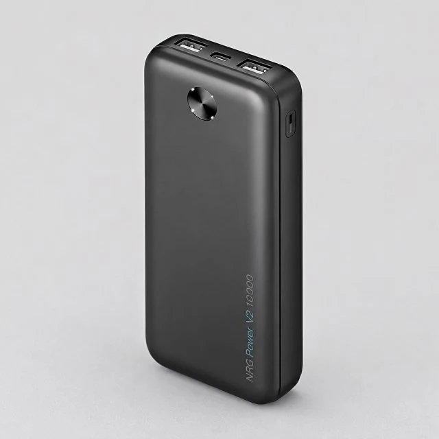 Внешний АКБ NRG Power V2 10000 мА-ч, 2A, 2xUSB, черный, Deppa