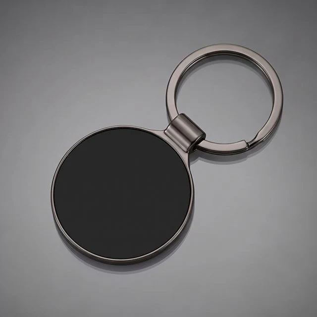 Брелок "Light Steel Rnd", цвет оружейной стали