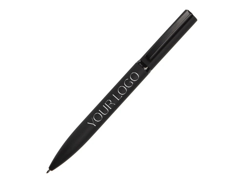Ручка шариковая металлическая «Siegfried Silver» soft-touch с зеркальным слоем