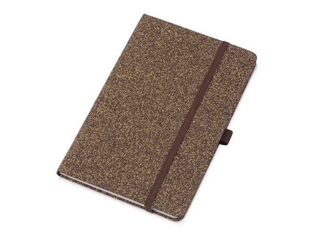 Блокнот из кофейных зерен А5 "Coffee notes", твердая обложка, 80 листов 70 гр/м2 белой бумаги, кофейный